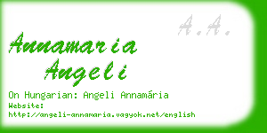 annamaria angeli business card